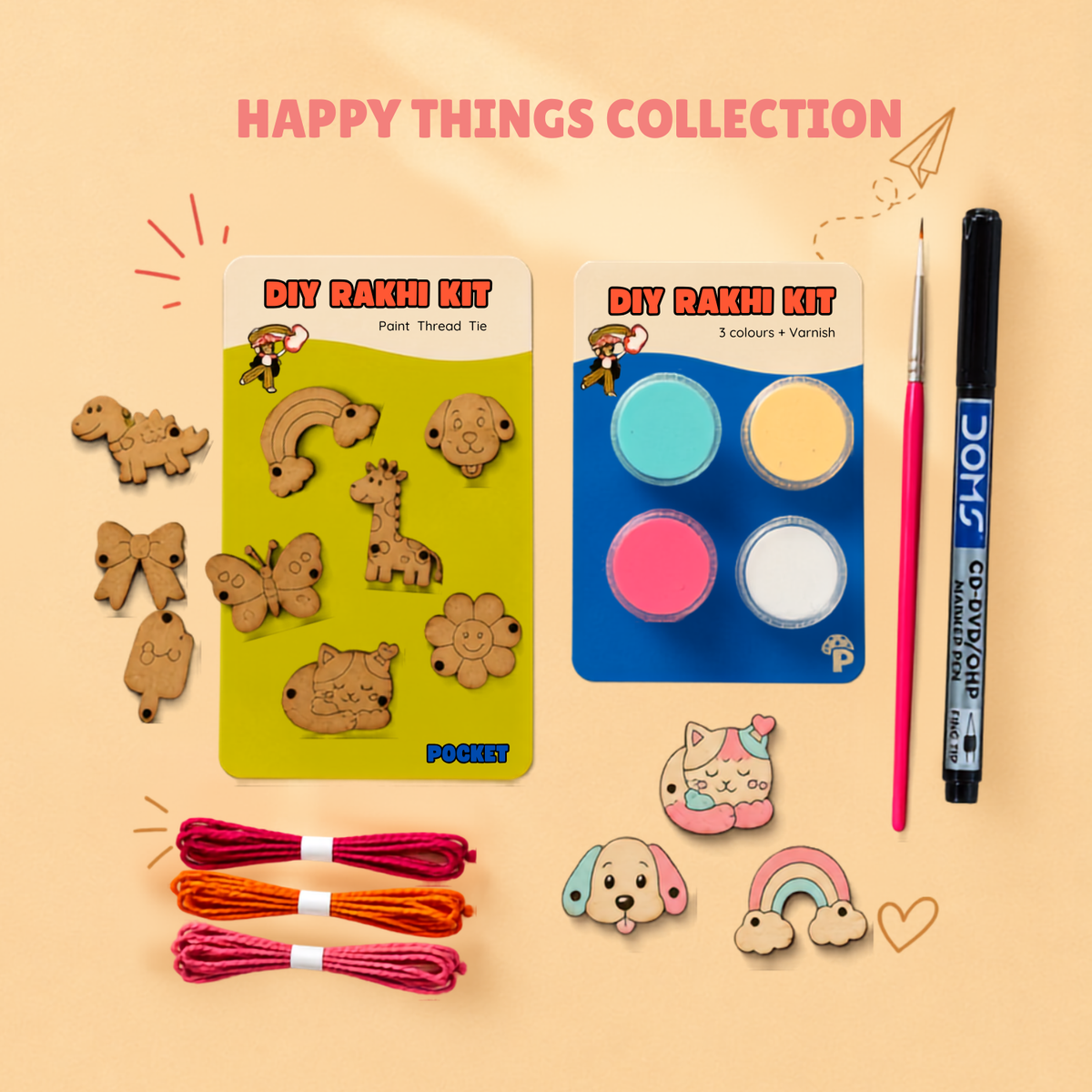 Happy Things Collection – DIY Rakhi Kit