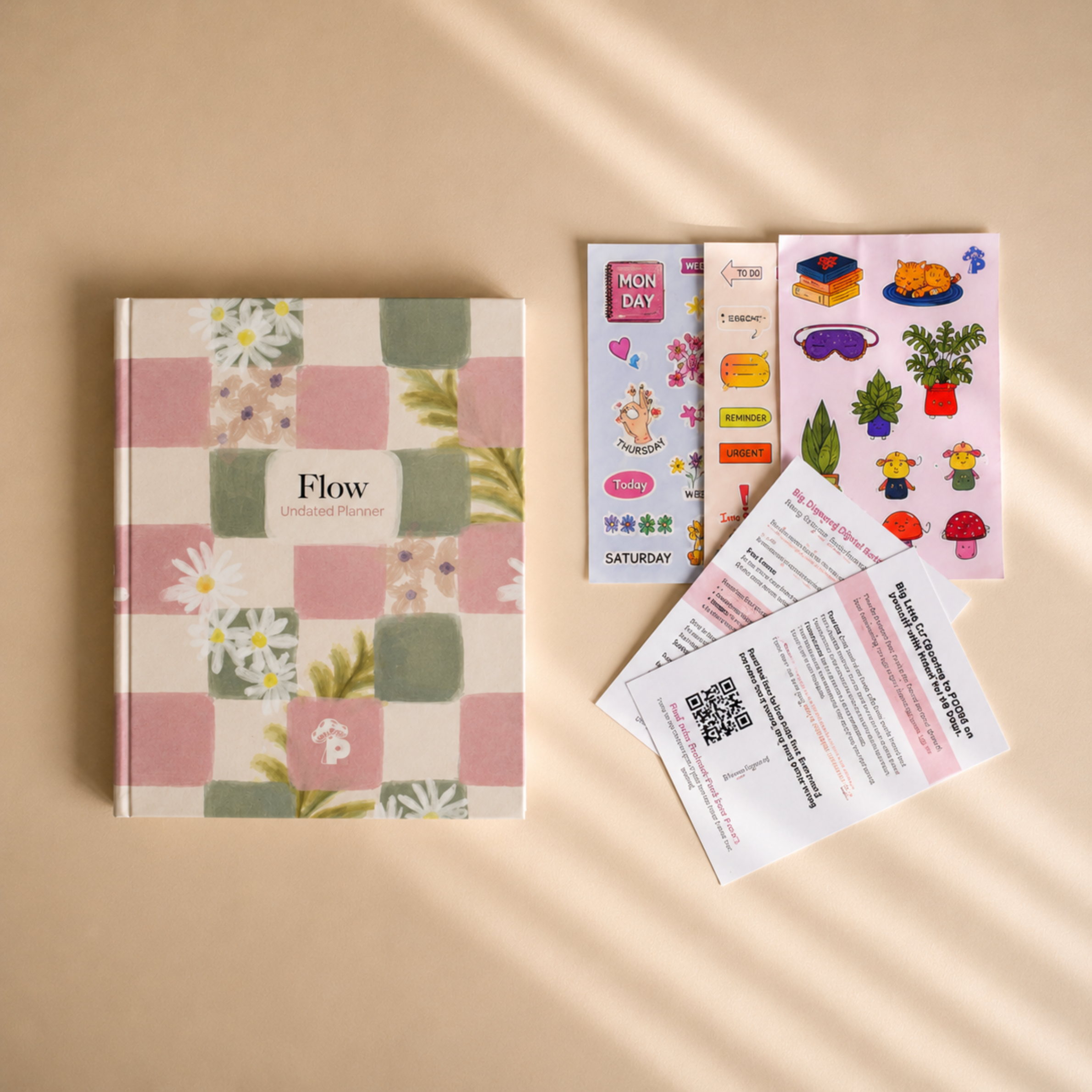 FLOW-360 degree Wellness- Undated Daily/ weekly Planner Journal