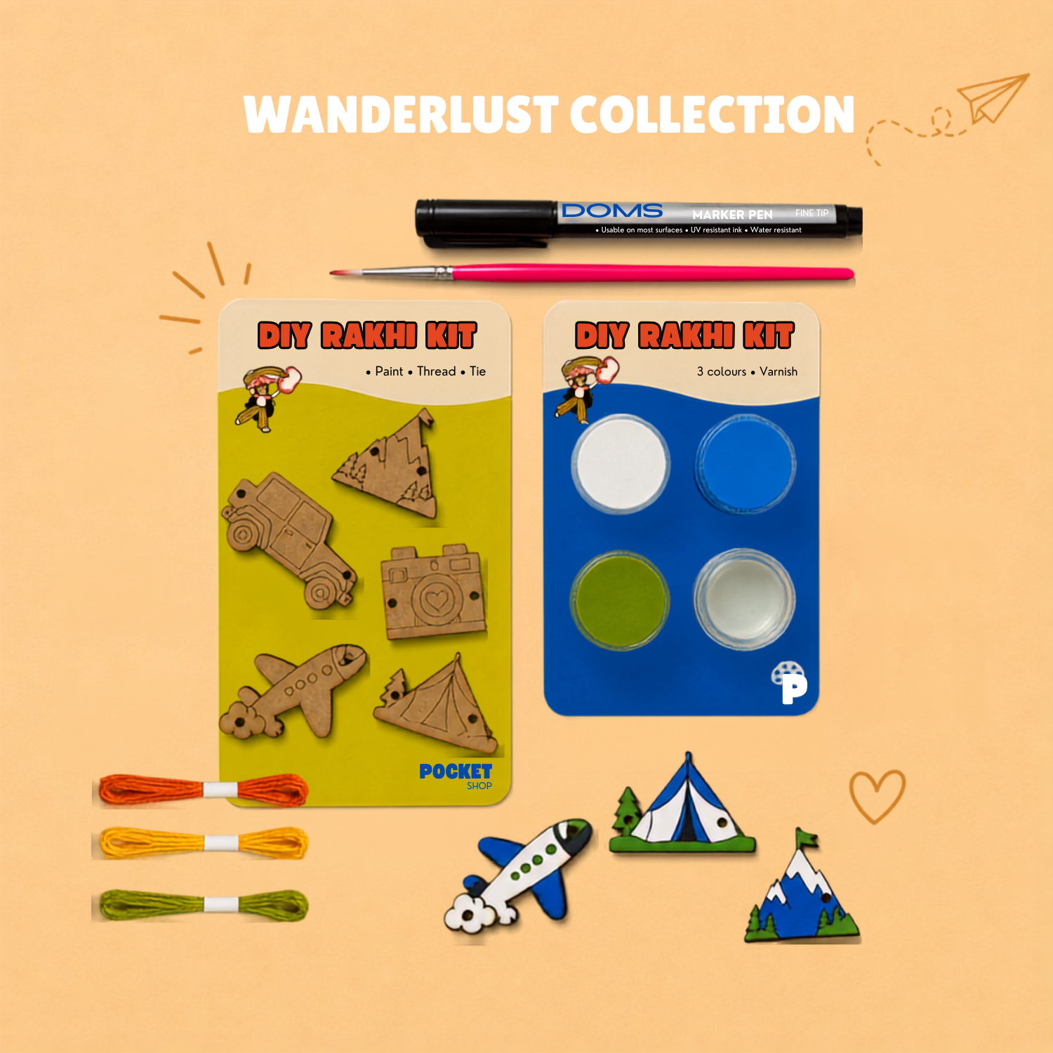 Wanderlust Collection-DIY Rakhi Kit