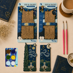 Starry night -"SIP & PAINT"- D.I.Y Bookmark kit