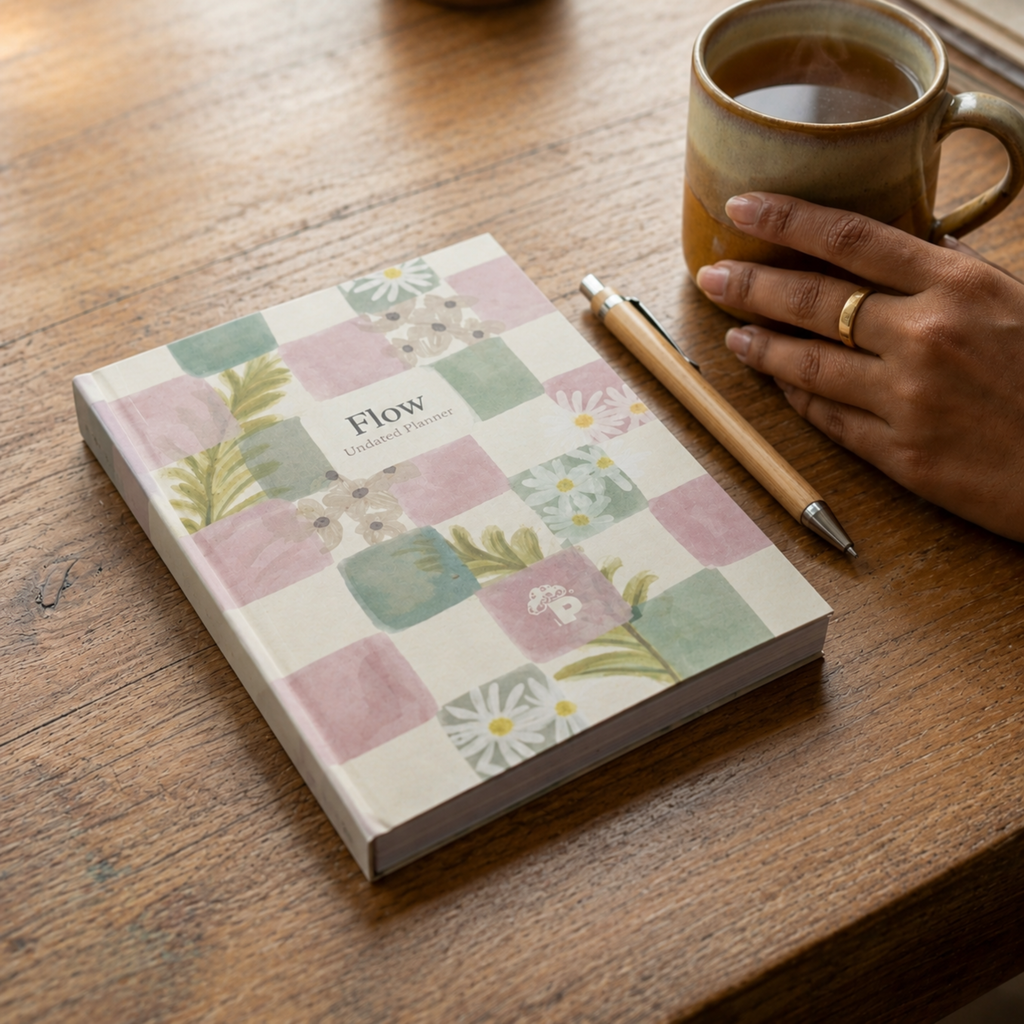 FLOW-360 degree Wellness- Undated Daily/ weekly Planner Journal