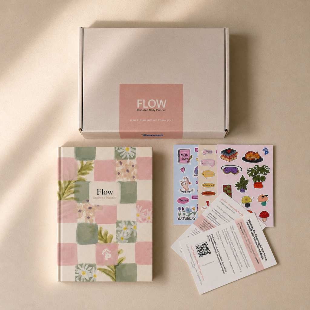 FLOW-360 degree Wellness- Undated Daily/ weekly Planner Journal
