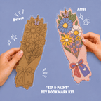 Wildflower Walk- "SIP & PAINT"- D.I.Y Bookmark kit