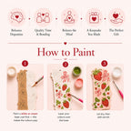Cherry girl summer-  "SIP & PAINT" DIY Bookmark Kit