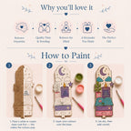 Reading girl era- "SIP & PAINT"- DIY bookmark kit