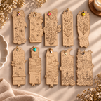 DIY Wooden Bookmark – Pre-Engraved Illustration