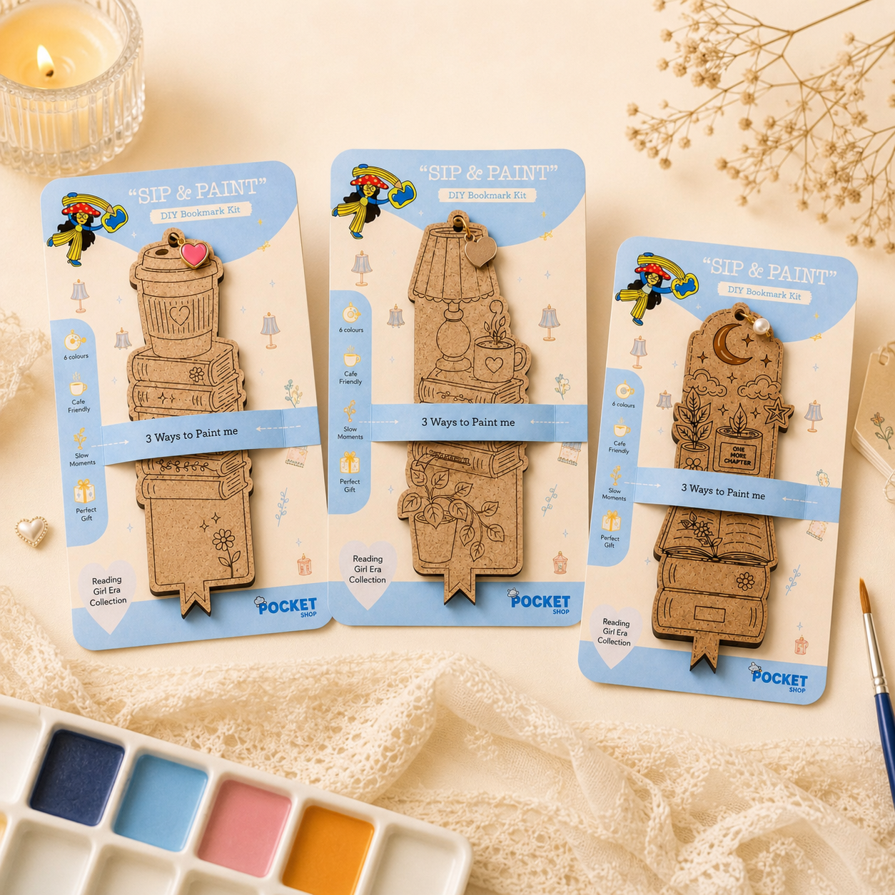 DIY Wooden Bookmark – Pre-Engraved Illustration