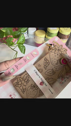 Cherry girl summer-  "SIP & PAINT" DIY Bookmark Kit