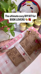 DIY Wooden Bookmark – Pre-Engraved Illustration